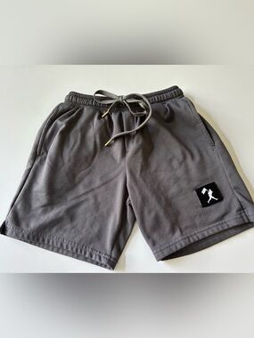 Youth Gray Athletic Drawstring Shorts